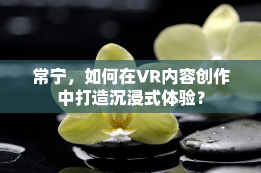 常宁，如何在VR内容创作中打造沉浸式体验？