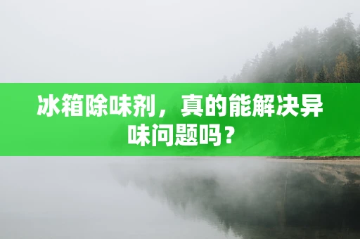 冰箱除味剂，真的能解决异味问题吗？