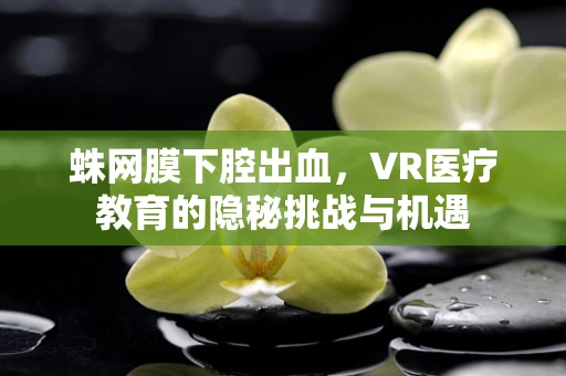 蛛网膜下腔出血，VR医疗教育的隐秘挑战与机遇